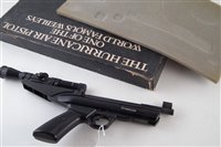 Lot 95 - Webley Hurricane .22 air pistol with scope and original box