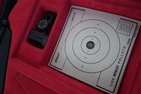 Lot 95 - Webley Hurricane .22 air pistol with scope and original box