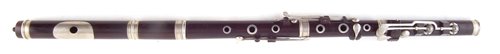 Lot 39 - Rosewood flute by J. Wallis London, with mahogany fitted case