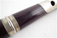 Lot 39 - Rosewood flute by J. Wallis London, with mahogany fitted case