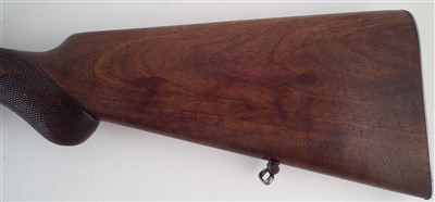 Lot 91 - 12 bore double hammer gun by Husquarna serial number 79231