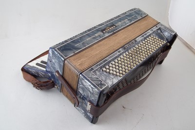 Lot 53 - Hohner Verdi III piano accordion in case.