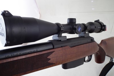 Lot 56 - Tikka M695 6.5 x 55 bolt action rifle with Zeiss scope