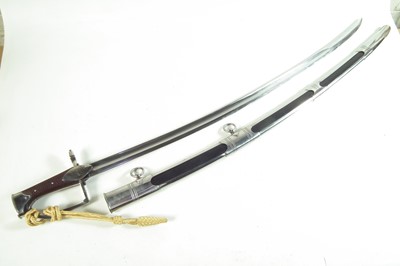 Lot 370 - Modern replica of a 1794 Light Dragoon sabre and scabbard