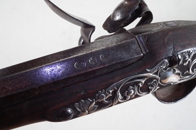 Lot 118 - Silver mounted Flintlock fowling piece by Bryan of London
