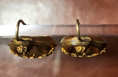 Lot 46 - A pair of Victorian drop earrings