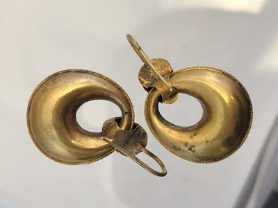 Lot 46 - A pair of Victorian drop earrings