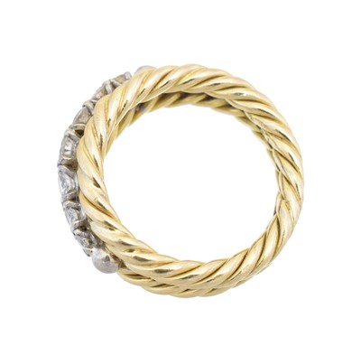 Lot 75 - A diamond band ring