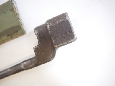 Lot 75 - Five No.4 Lee Enfield Rifle bayonets and a trench art bayonet