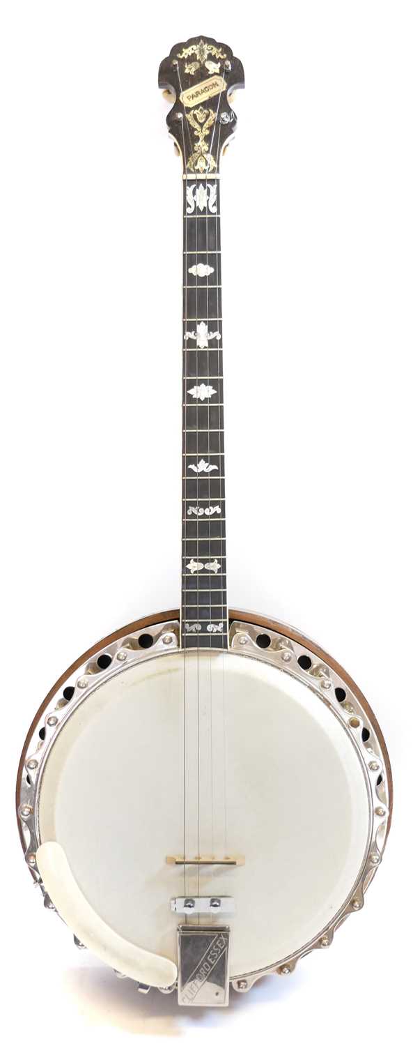 214 - Clifford Essex paragon tenor banjo,