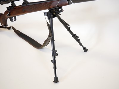 Lot 108 - Parker Hale .308 rifle with Schmidt and Bender Scope and moderator LICENCE REQUIRED.