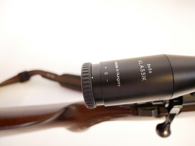 Lot 108 - Parker Hale .308 rifle with Schmidt and Bender Scope and moderator LICENCE REQUIRED.