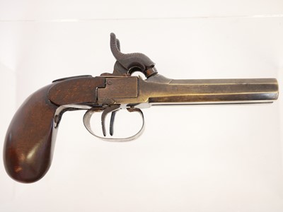 Lot 7 - Percussion double barrel pocket pistol