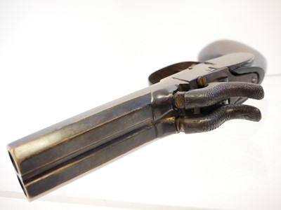 Lot 7 - Percussion double barrel pocket pistol