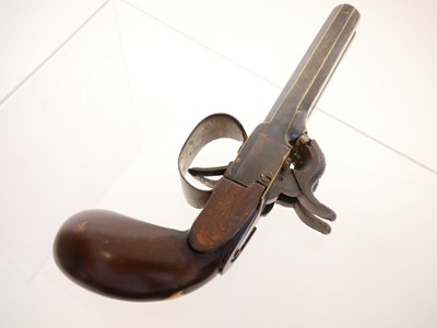 Lot 7 - Percussion double barrel pocket pistol