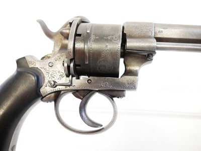 Lot 18 - Belgian 12mm pinfire revolver.