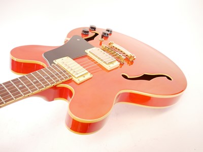 Lot 221 - Westfield electric semi acoustic ES-335 style guitar