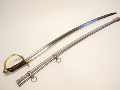 Lot 273 - Reproduction French heavy cavalry sword and scabbard