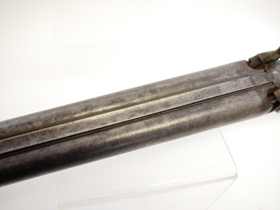 Lot 40 - Percussion double barrel shotgun