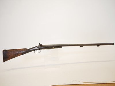 Lot 40 - Percussion double barrel shotgun