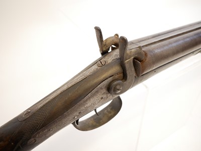 Lot 40 - Percussion double barrel shotgun