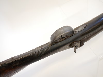 Lot 40 - Percussion double barrel shotgun