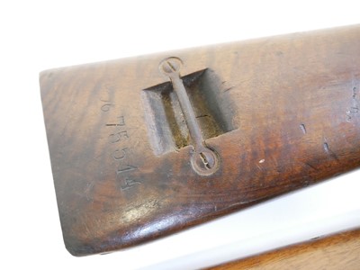 Lot 268 - Berthier rifle stock and two other stocks and a forend