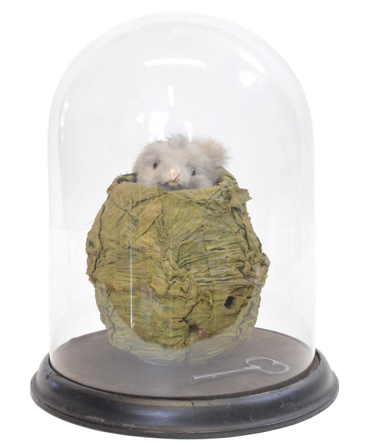 Lot 171 - Late 19th Century French automaton toy of a rabbit in a cabbage