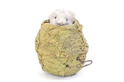 Lot 171 - Late 19th Century French automaton toy of a rabbit in a cabbage