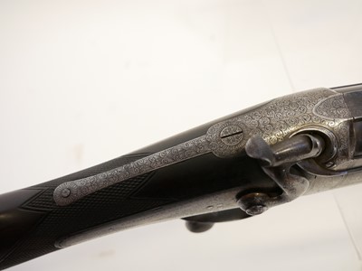 Lot 34 - E.M. Reilly 8 bore nitro proofed single barrel shotgun.