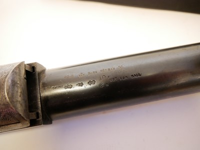 Lot 34 - E.M. Reilly 8 bore nitro proofed single barrel shotgun.