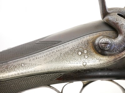 Lot 34 - E.M. Reilly 8 bore nitro proofed single barrel shotgun.