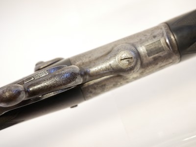 Lot 34 - E.M. Reilly 8 bore nitro proofed single barrel shotgun.