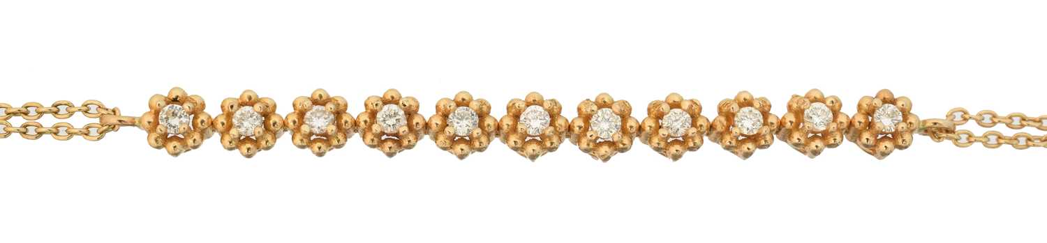 Lot 34 - A diamond bracelet