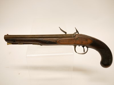 Lot 9 - Flintlock holster pistol by Collis