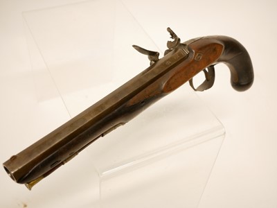 Lot 9 - Flintlock holster pistol by Collis