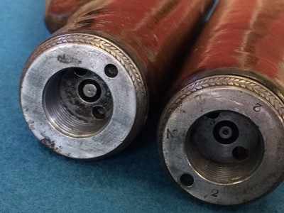 Lot 29 - Cased William Mills 56 bore air rifle