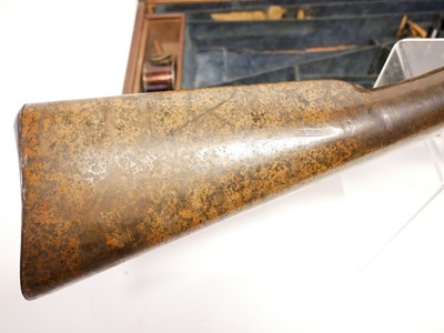 Lot 29 - Cased William Mills 56 bore air rifle
