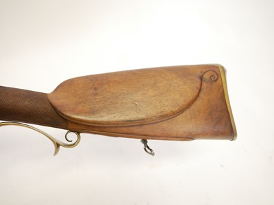 Lot 39 - Belgian 20 bore percussion double barrel shotgun