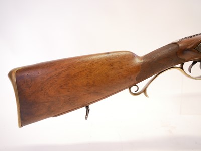 Lot 39 - Belgian 20 bore percussion double barrel shotgun