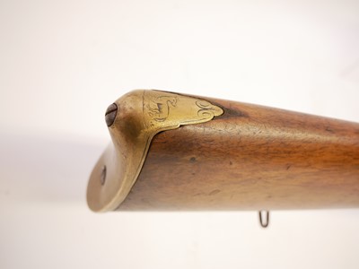 Lot 39 - Belgian 20 bore percussion double barrel shotgun