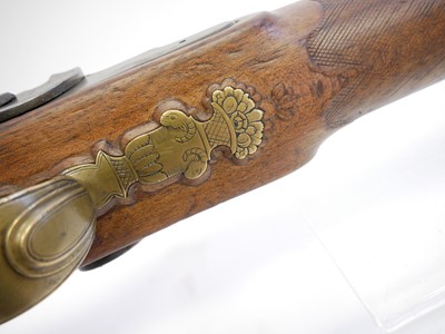 Lot 39 - Belgian 20 bore percussion double barrel shotgun