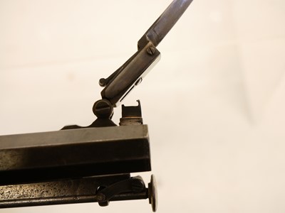 Lot 2 - Atkinson of Lancaster double barrel pistol with bayonet