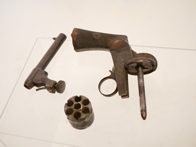 Lot 9 - Belgian pinfire revolver