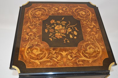 Lot 400 - Late 19th Century French Ebonised Drop Leaf Centre Table