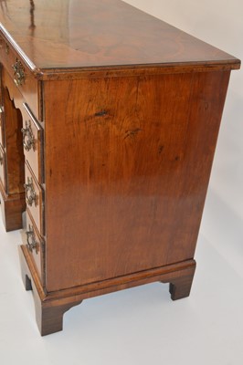 Lot 273 - Mid 18th Century Oyster Veneered Kneehole Desk