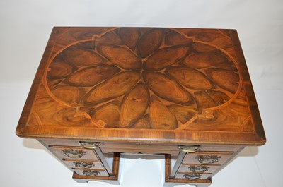 Lot 273 - Mid 18th Century Oyster Veneered Kneehole Desk