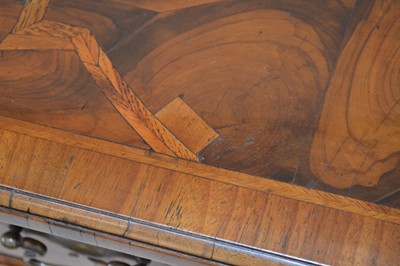 Lot 273 - Mid 18th Century Oyster Veneered Kneehole Desk