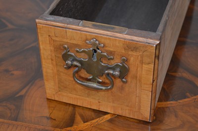 Lot 273 - Mid 18th Century Oyster Veneered Kneehole Desk