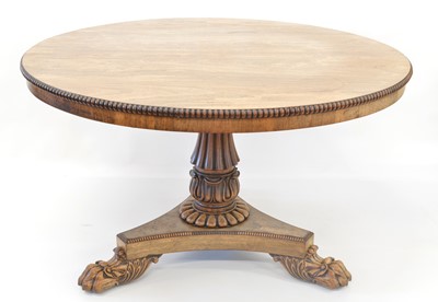 Lot 317 - William IV Rosewood Breakfast Table